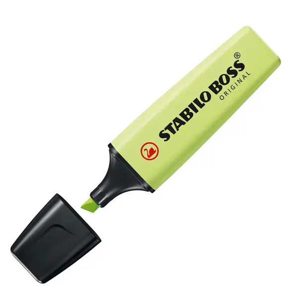10x Evidenziatore Stabilo Boss pastel verde lime 70/133