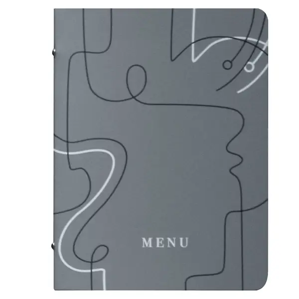 3x PortamenU' F.to A5 17x23cm Linea Linee - grigio