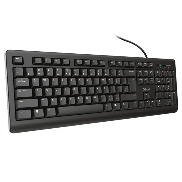 1x Tastiera con filo ultrasilenziosa TK-150 - Trust