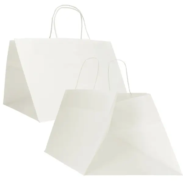 1x 15 Shopper Surf Maxi 34x34x25cm carta kraft bianco