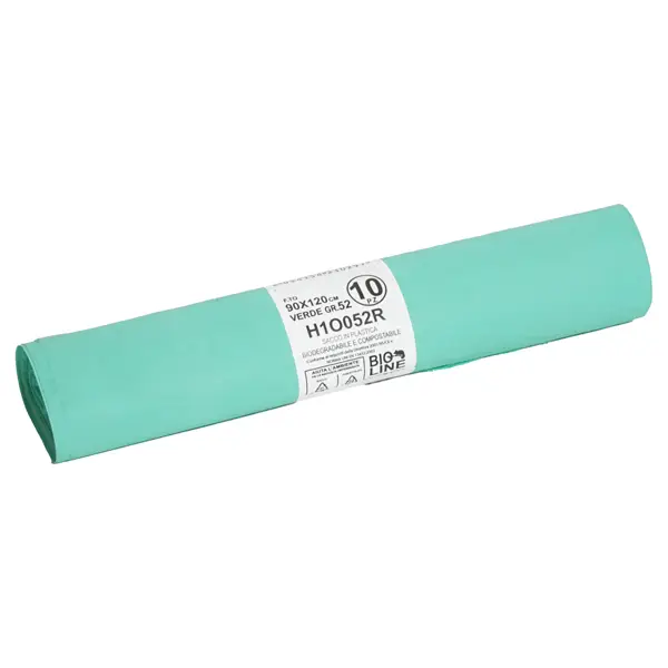 1x 10 Sacchi BIO verdi 90x120cm 120Lt 19mic