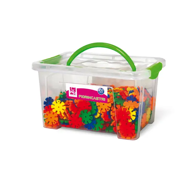 1x Bauletto 420pz fiorincastri in plastica colori assortiti Cwr