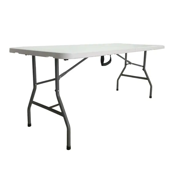 1x Tavolo pieghevole L183cm in HDPE bianco Horeca