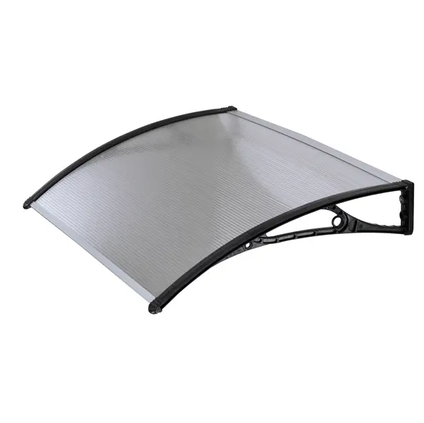 1x Pensilina modulare L100xP60cm trasparente in policarbonato alveolare