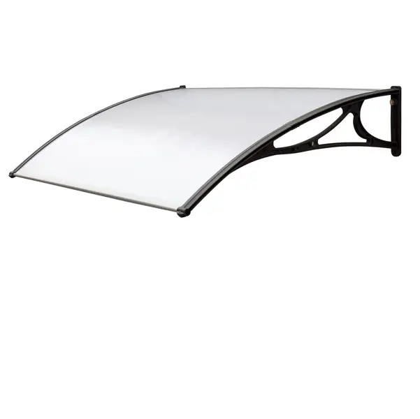 1x Pensilina modulare L100xP80cm satinato opalino in policarbonato alveolare