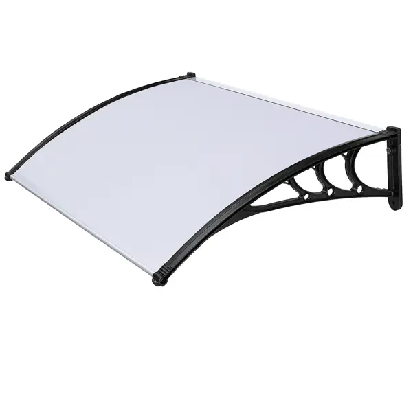 1x Pensilina modulare L150xP100cm satinato opalino in policarbonato compatto