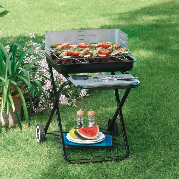 1x Barbecue Clic Clac pieghevole L80cm