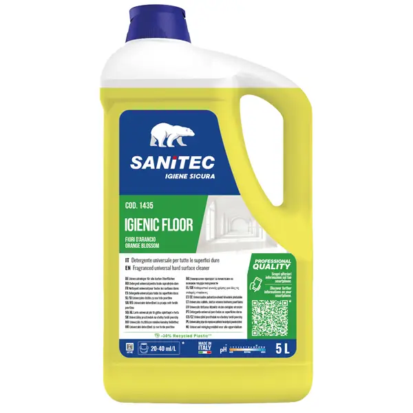 1x Detergente Igienic Floor Fiori D'arancio 5Lt Sanitec