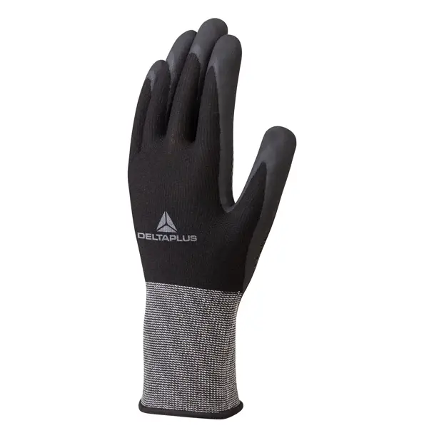 1x Guanto VE724NO in maglia poliestere spandex Tg. 8 col. nero