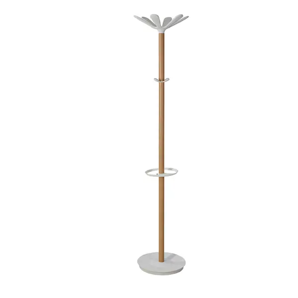 1x Appendiabiti a 6 posti 175cm con portaombrelli Naho Alba