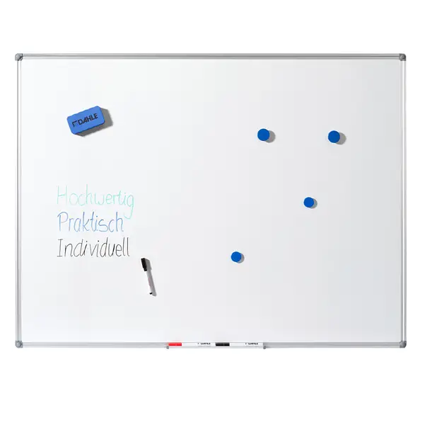 1x Lavagna bianca magnetica 90x120cm Basic Dahle