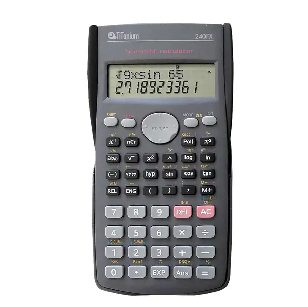 1x Calcolatrice scientifica 12 cifre 240 funzioni 240FX TiTanium
