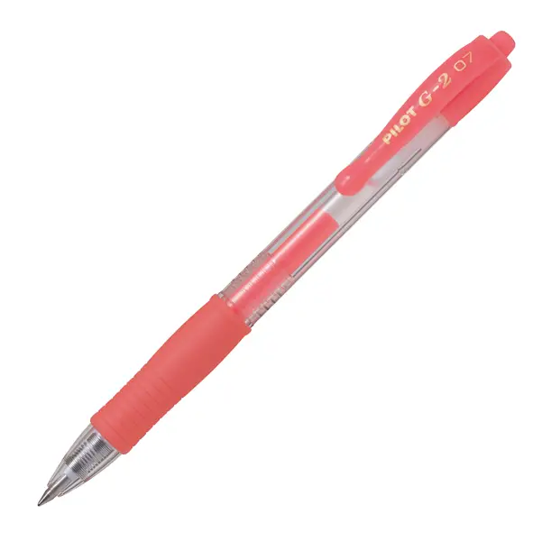 1x Roller gel scatto G-2 0,7mm neon red Pilot