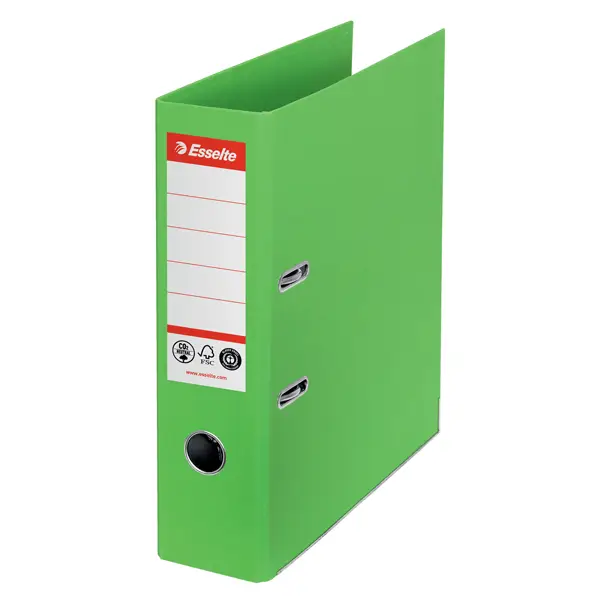 1x Registratore a leva Dorso 75mm verde CO2 neutral Esselte