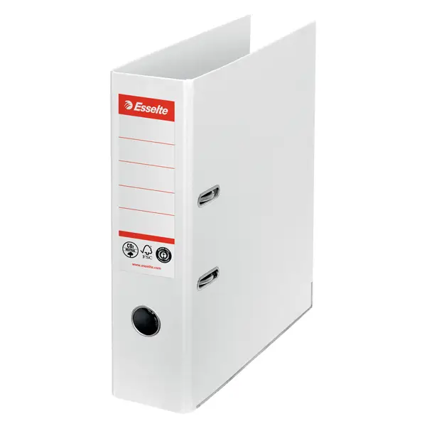 1x Registratore a leva Dorso 75mm bianco CO2 neutral Esselte