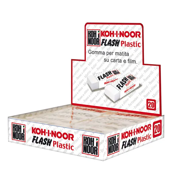 1x Conf. 20 gomma Flash in vinile bianco KOH-I-NOOR