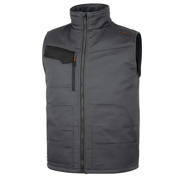1x Gilet Multitasche STOCKTON3 Tg. L grigio/arancio