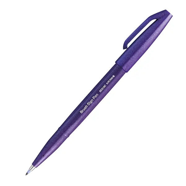 1x Sign Pen Brush viola Pentel