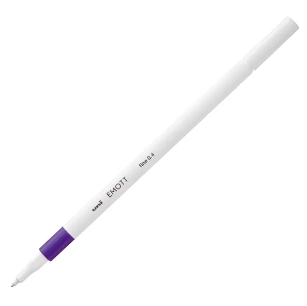 10x Fineliner EMOTT tratto 0.4mm fucsia Uni Mitsubishi