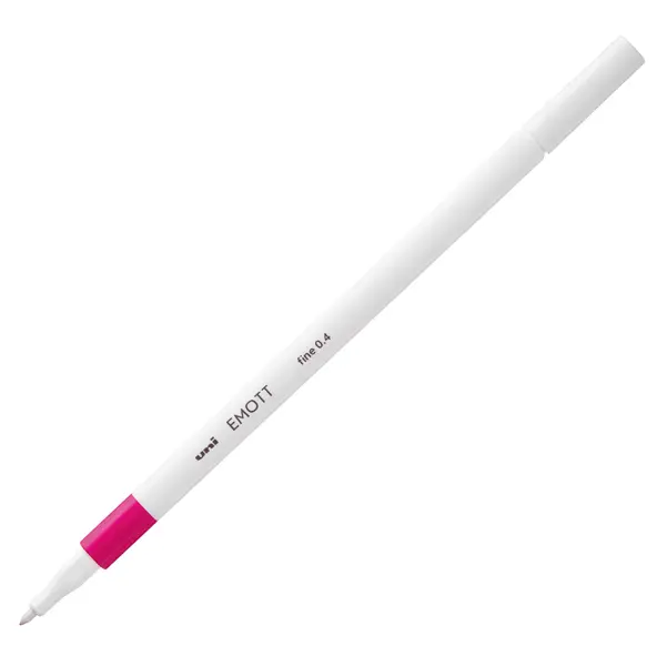 10x Fineliner EMOTT tratto 0.4mm rosa Uni Mitsubishi