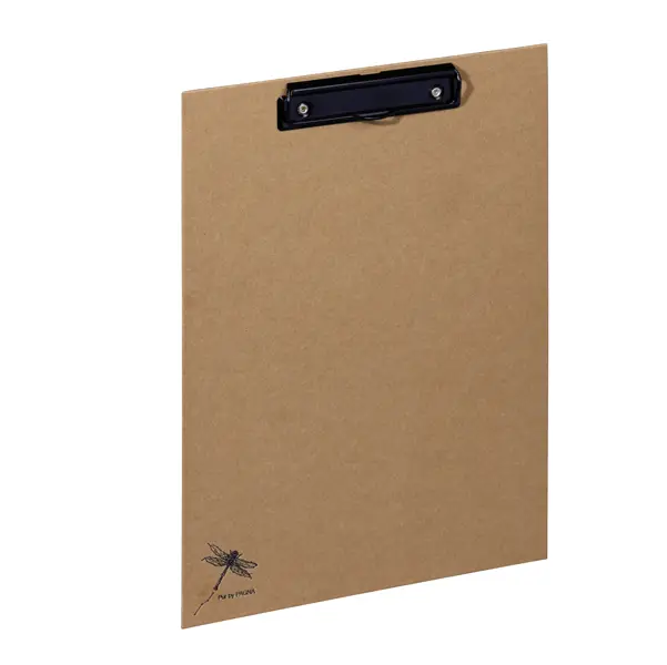 1x Portablocco Pure A4 in cartone carta kraft c/molla fermafogli Pagna