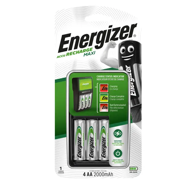 1x Caricabatteria Maxi 4AA- Energizer Power Plus