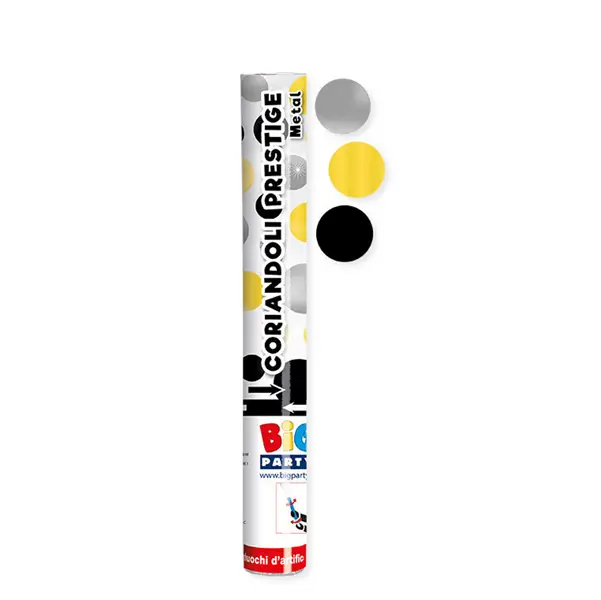 12x Sparacoriandoli Cannon colori assortiti metal gittata 8mt Big Party