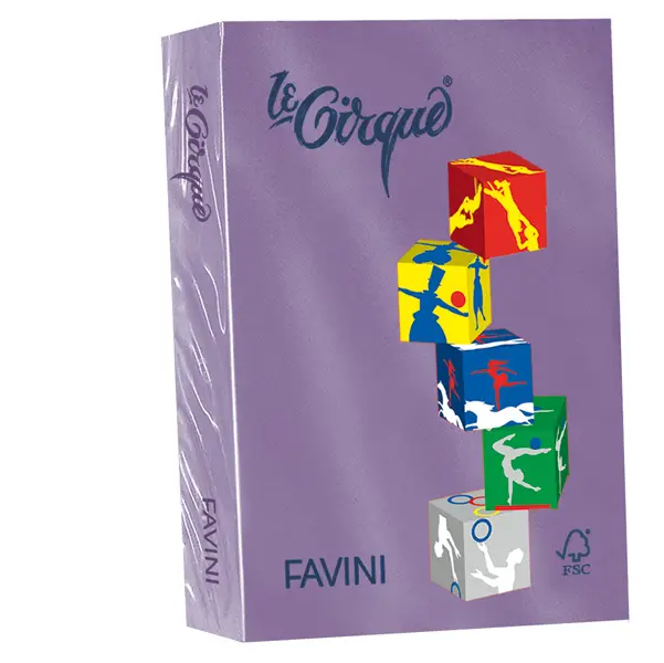 1x Carta LECIRQUE A4 80gr 500fg iris 220 FAVINI