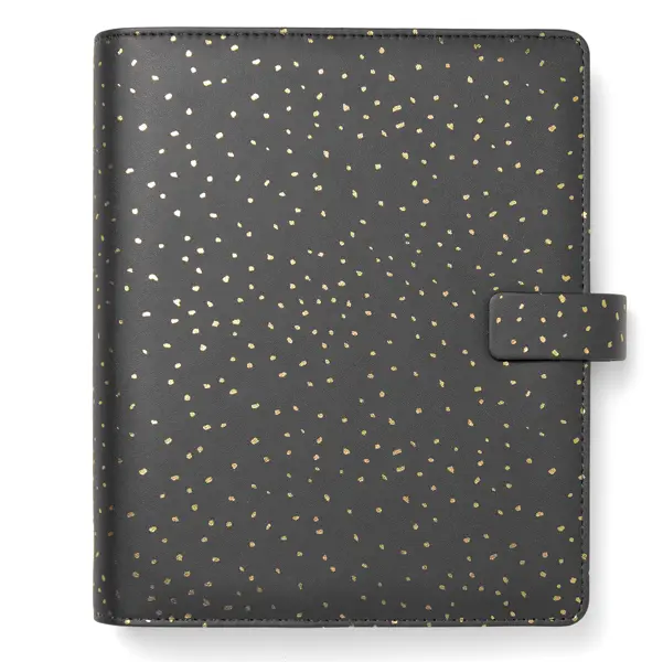 1x Organiser f.to A5 233x217x46mm c/cinturino Confetti nero Filofax