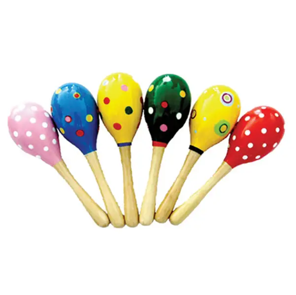 1x Coppia di maracas in legno CWR