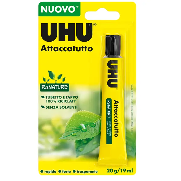 1x Colla UHU Attaccatutto senza solventi 20ml in blister
