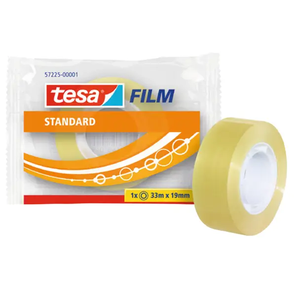24x Nastro adesivo trasparente tesafilm 33mx19mm conf. singolarmente Tesa