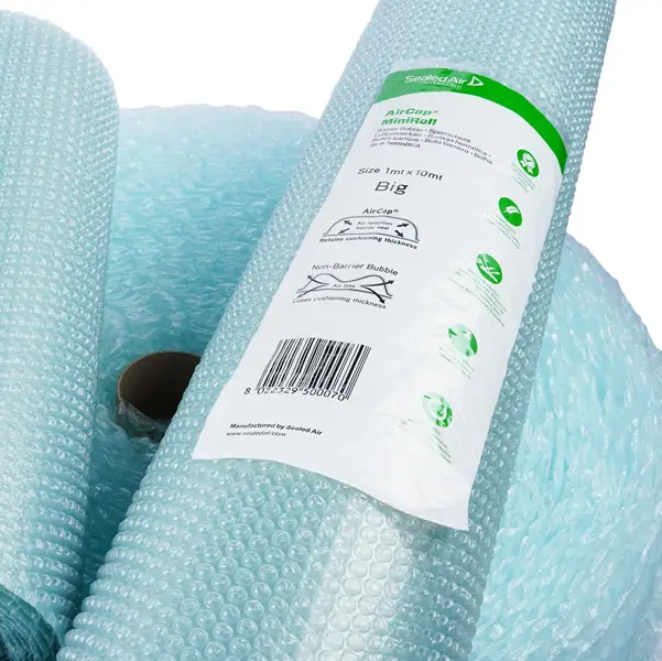 1x Rotolo a bolle d'aria Miniroll 1x10mt AIRCAP ELLRT Sealed air