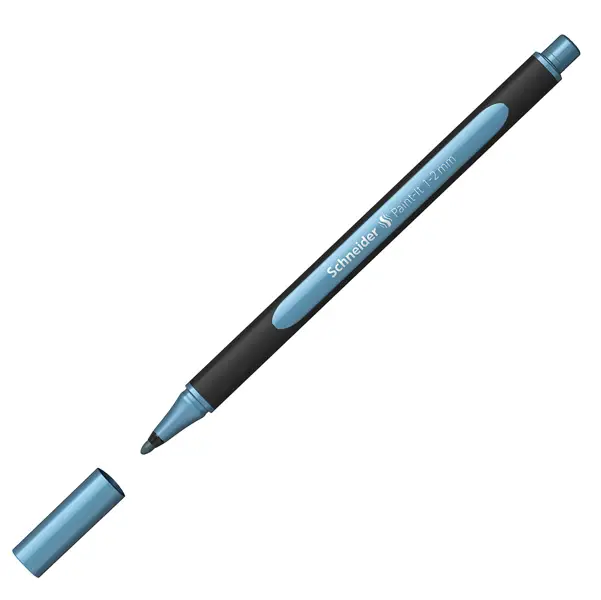 10x Pennarello Metallic Liner 020 punta 1-2mm azzurro Schneider