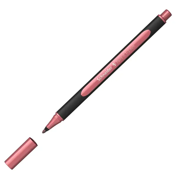 10x Pennarello Metallic Liner 020 punta 1-2mm rosso Schneider