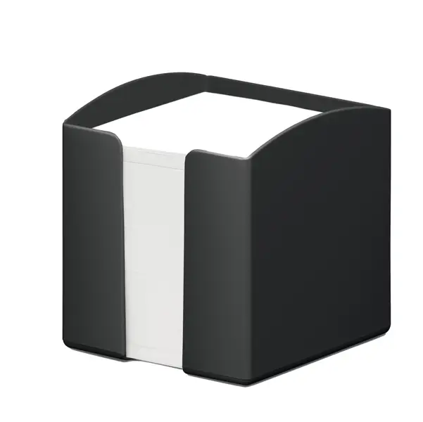 1x Portamemo ECO Nero 100x105x100mm Durable