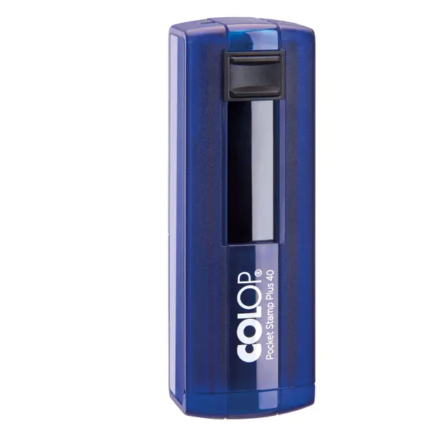 1x Timbro Pocket Stamp Plus 40 23x59 mm 6 righe autoinch. blu indingo Colop
