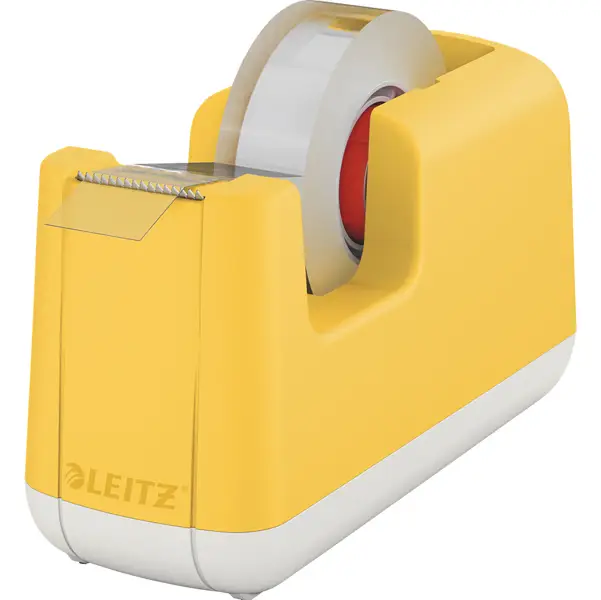 1x Dispenser per nastro adesivo giallo Cosy Leitz