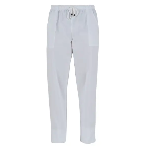1x Pantaloni Pitagora in cotone Tg. M bianco
