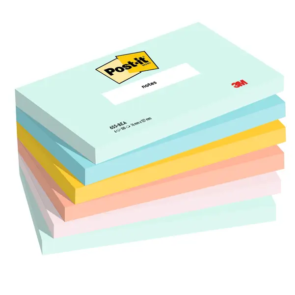 1x Cf. 6pz blocco 100fg. Post-itR 76x127mm 655-BEA Beachside