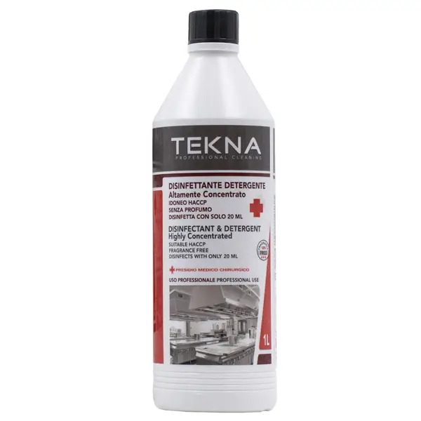 1x Disinfettante detergente per superfici super concentrato 1lt Tekna