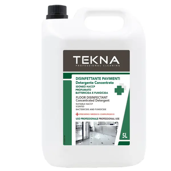1x Disinfettante detergente pavimenti concentrato profumato 5lt Tekna