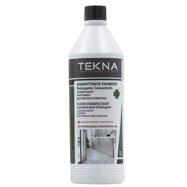 1x Disinfettante detergente pavimenti concentrato profumato 1lt Tekna