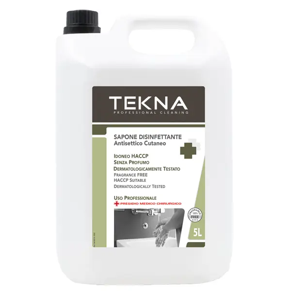 1x Sapone disinfettante senza profumo 5lt Tekna