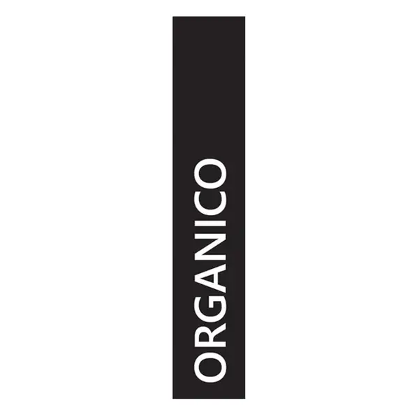 1x Etichetta in vinile con stampa "ORGANICO" per raccolta differenziata