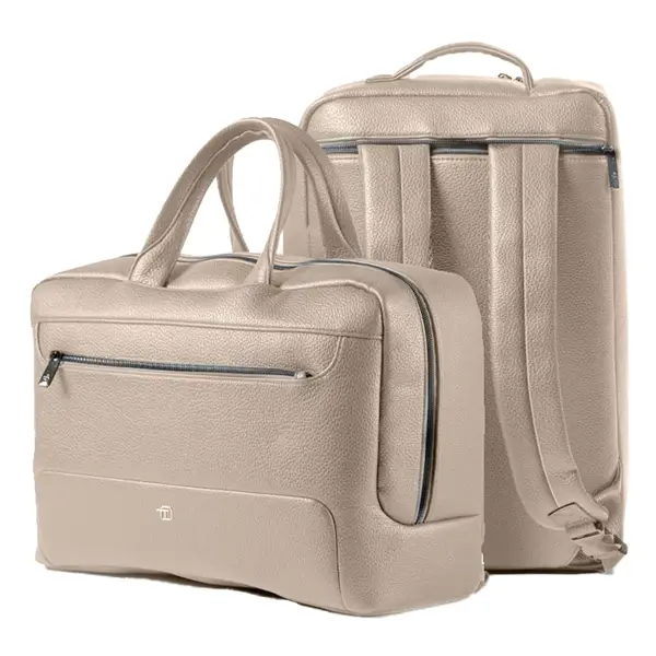 1x Bi-Bag Gate Trended ecopelle dim. 42x28x14cm ghiaccio InTempo