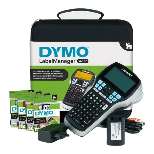 1x KIT ABC ETICHETTATRICE LABELMANAGER 420P DYMO