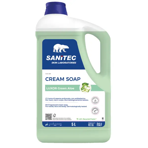 1x Crema di sapone Luxor Green Aloe 5Lt Sanitec