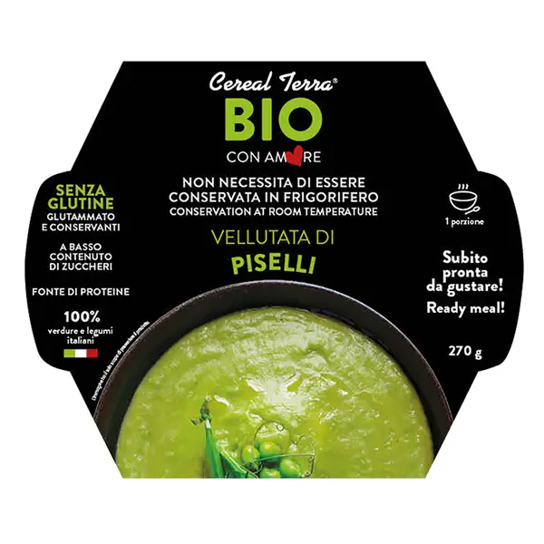 6x Vellutata di piselli in confezione da 300gr - Cereal Terra