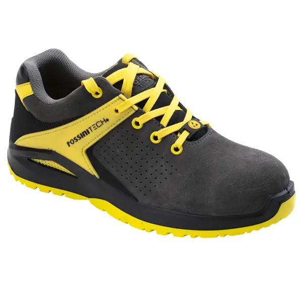 1x Calzatura di sicurezza S1P Kandhar grigio/giallo N 42 Rossini